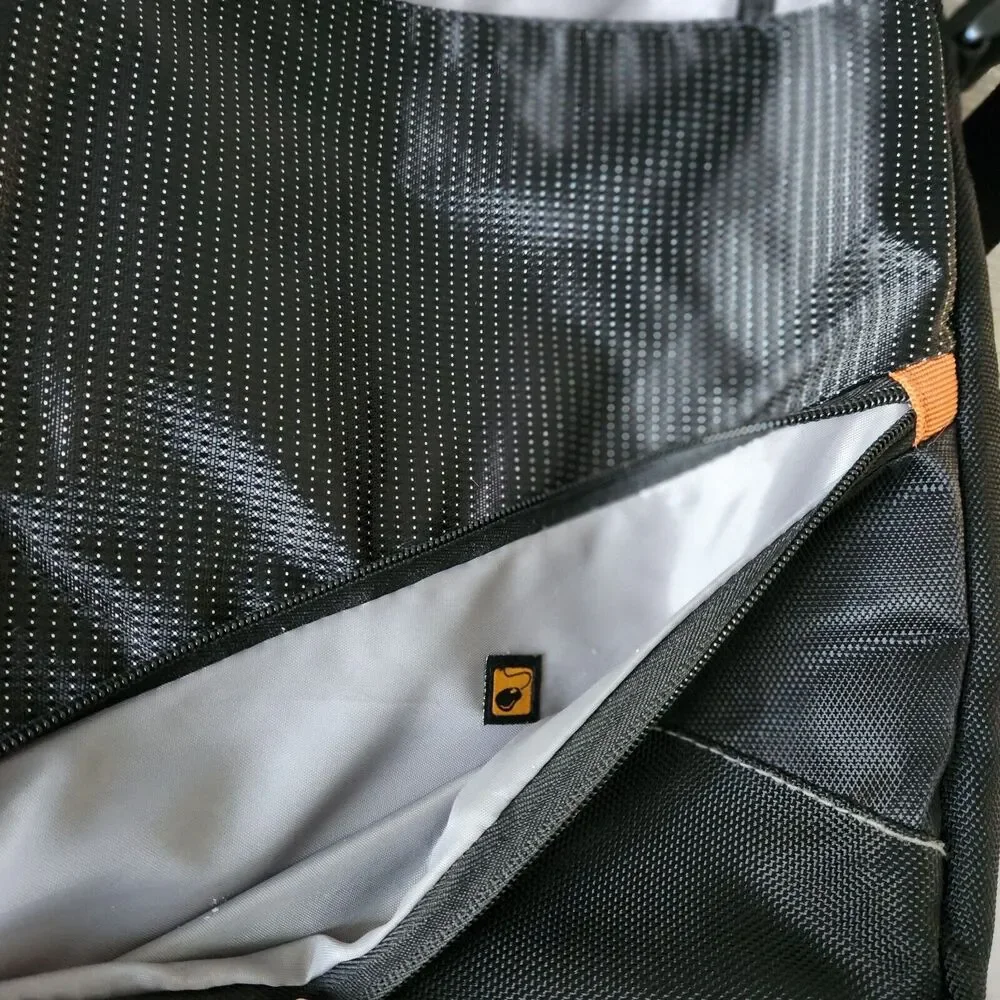 Ogio Multi-Zip Compartment Laptop Messenger Carrying Bag Padded‎ Pocket Black